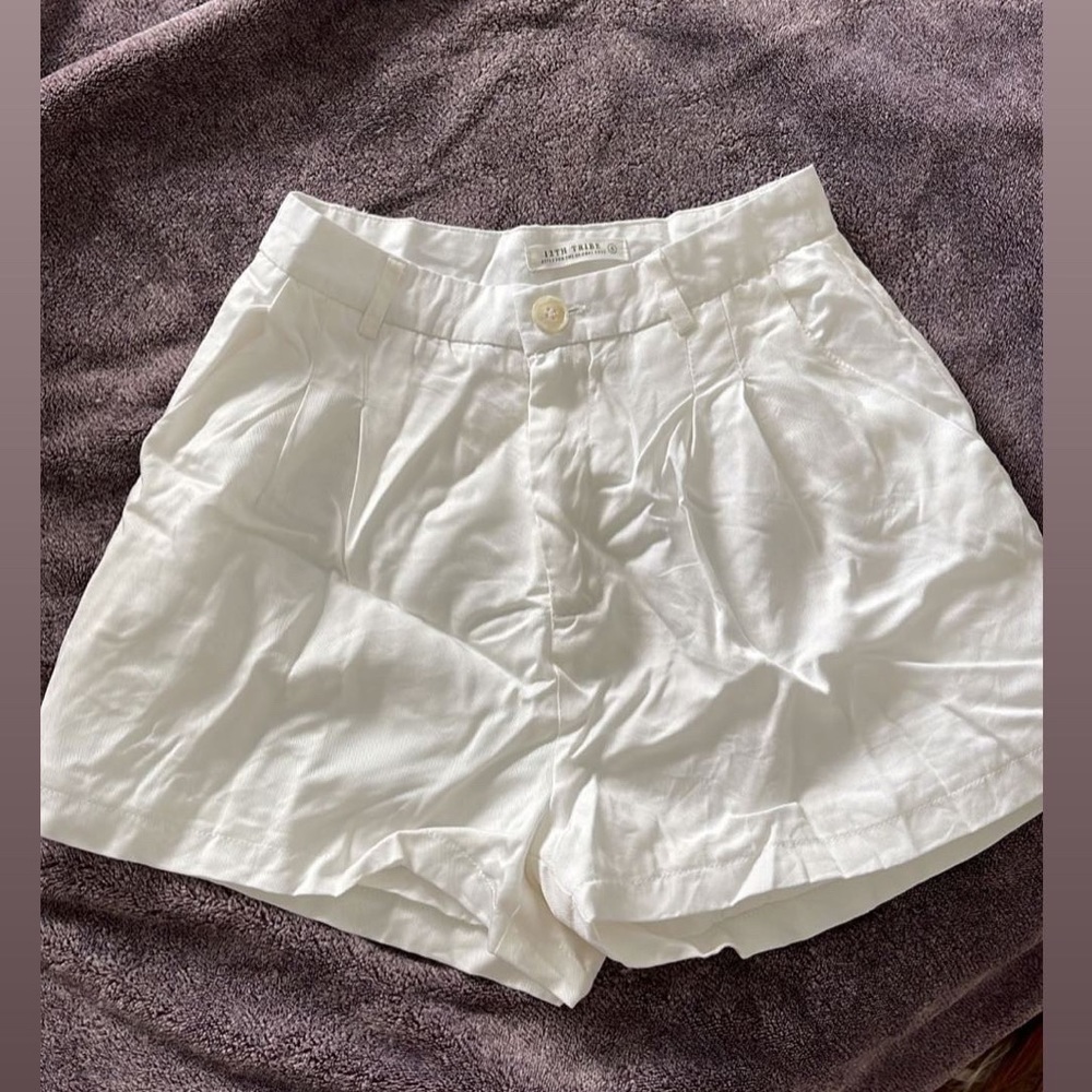 12th Tribe NWOT White Shorts